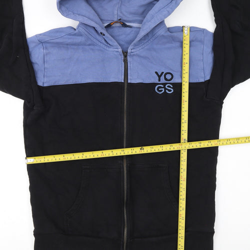 The Yogscast Men's Blue Black Full Zip Hoodie Size M