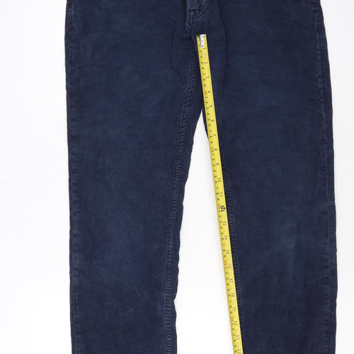 Ralph Lauren Men's Blue Corduroy Straight Trousers 32x32