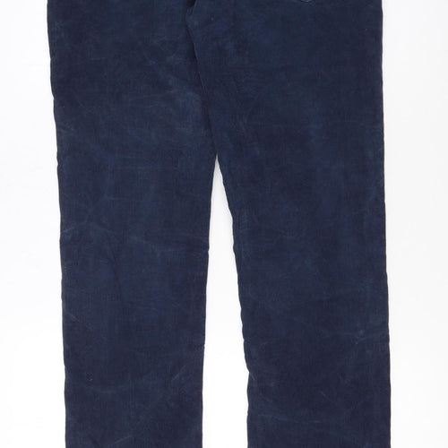 Ralph Lauren Men's Blue Corduroy Straight Trousers 32x32