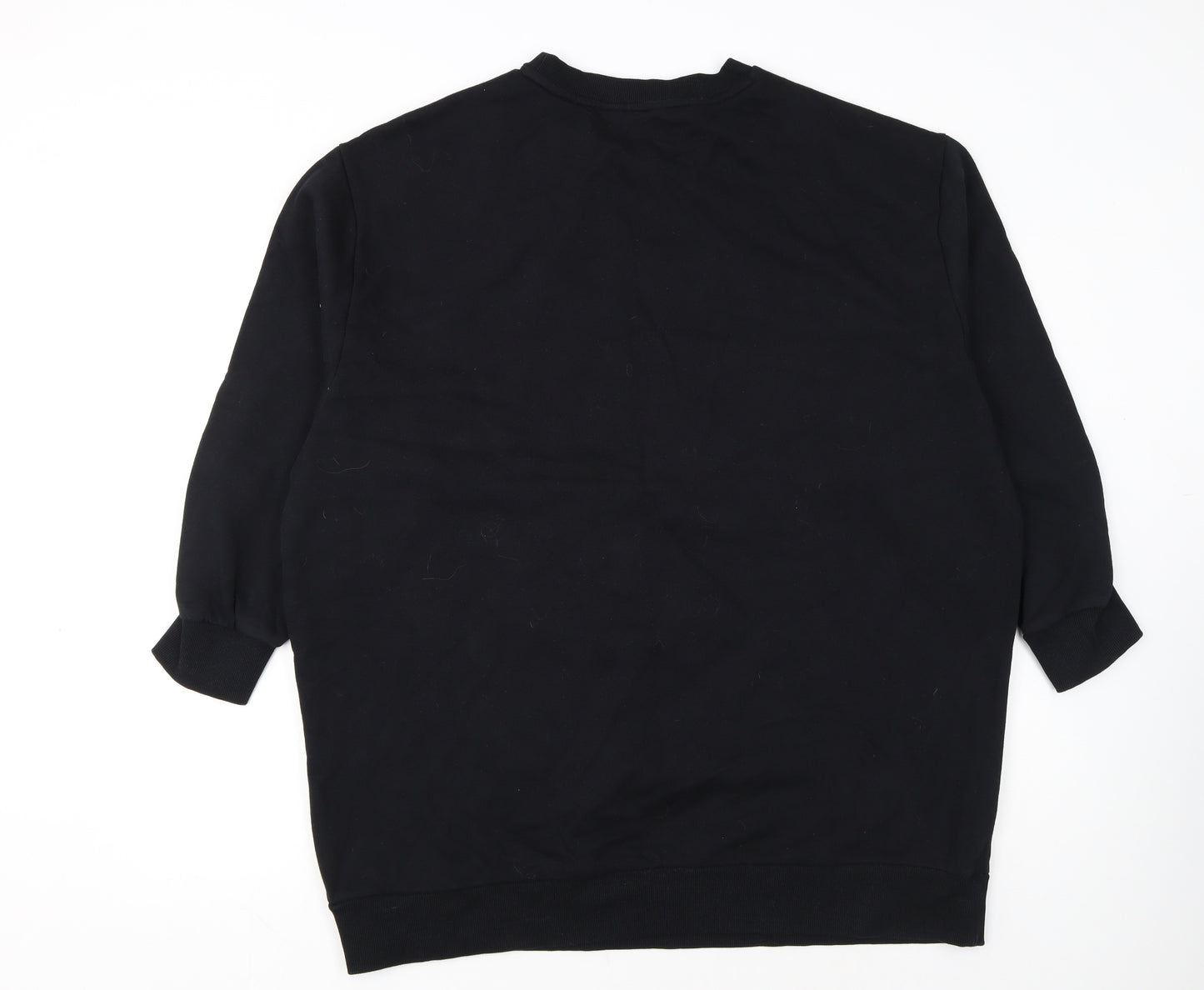 Nutmeg Womens Black Paris Pullover Sweatshirt Size 20