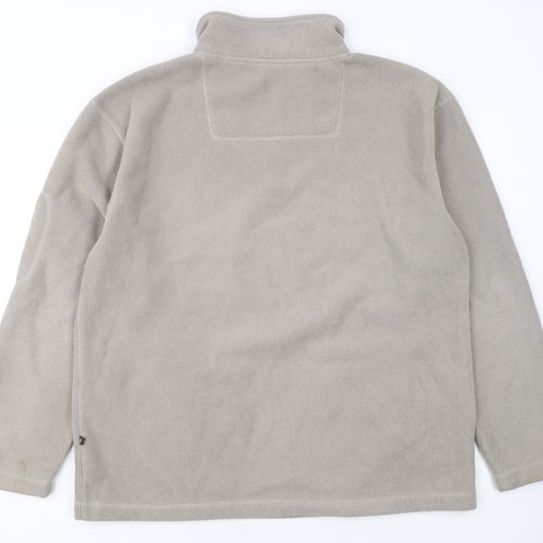 Cedarwood State Men's Beige XL 1/4 Zip Fleece Sweatshirt