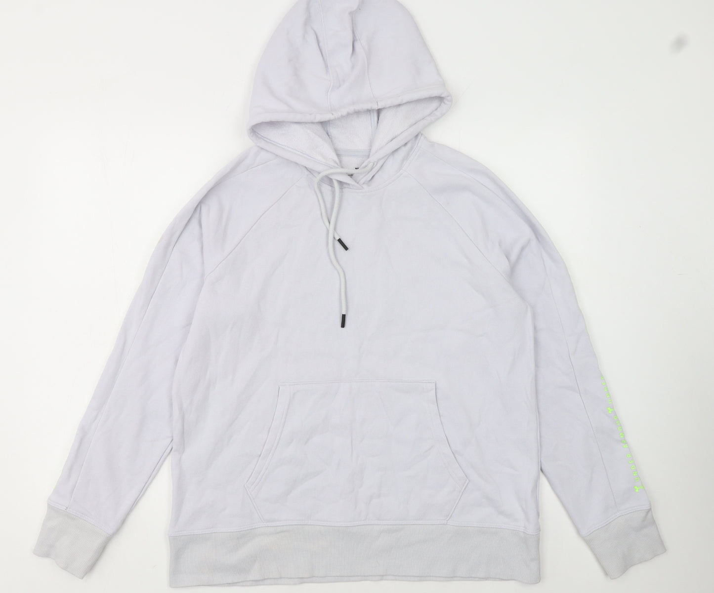 Under Armour Women's White Pullover Hoodie Medium Loose Fit Casual Wear