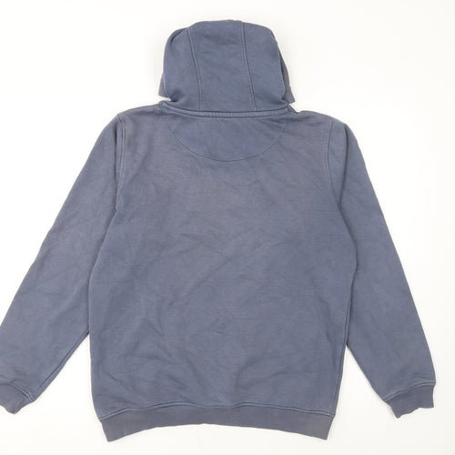 Jack Wills Boys Blue Pullover Hoodie 15-16 Years Logo Graphic Cotton Blend
