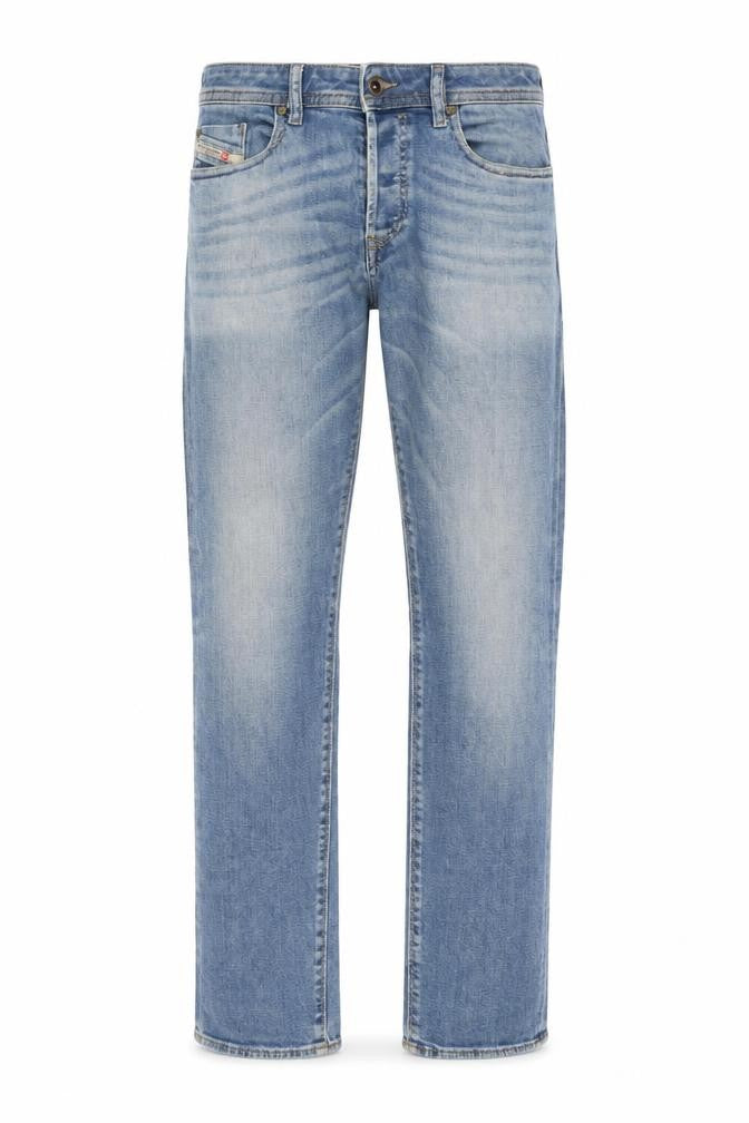 Diesel Men Blue Regular Fit Straight Leg Jeans Size 31x32