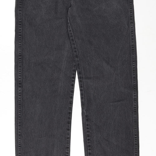 Rustler Men’s Black Straight Leg Denim Jeans 32x34 Regular Fit