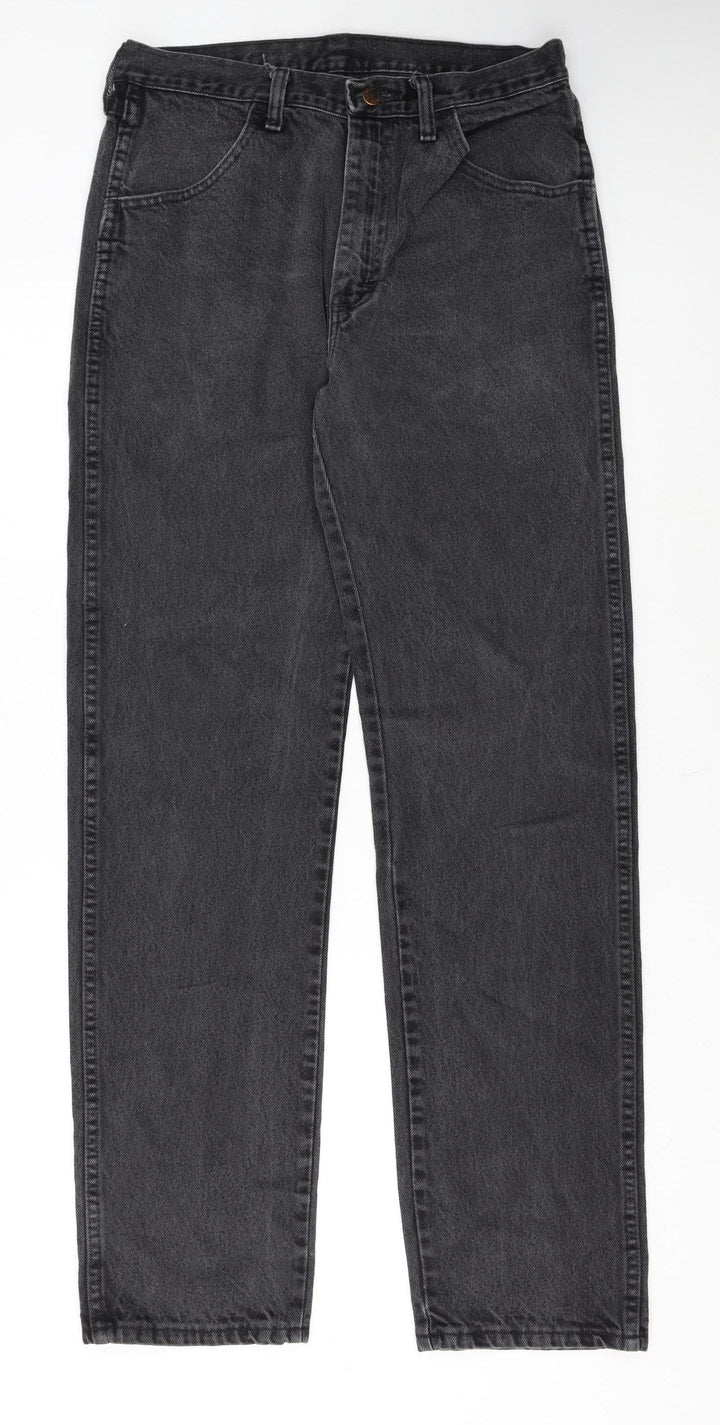 Rustler Men’s Black Straight Leg Denim Jeans 32x34 Regular Fit