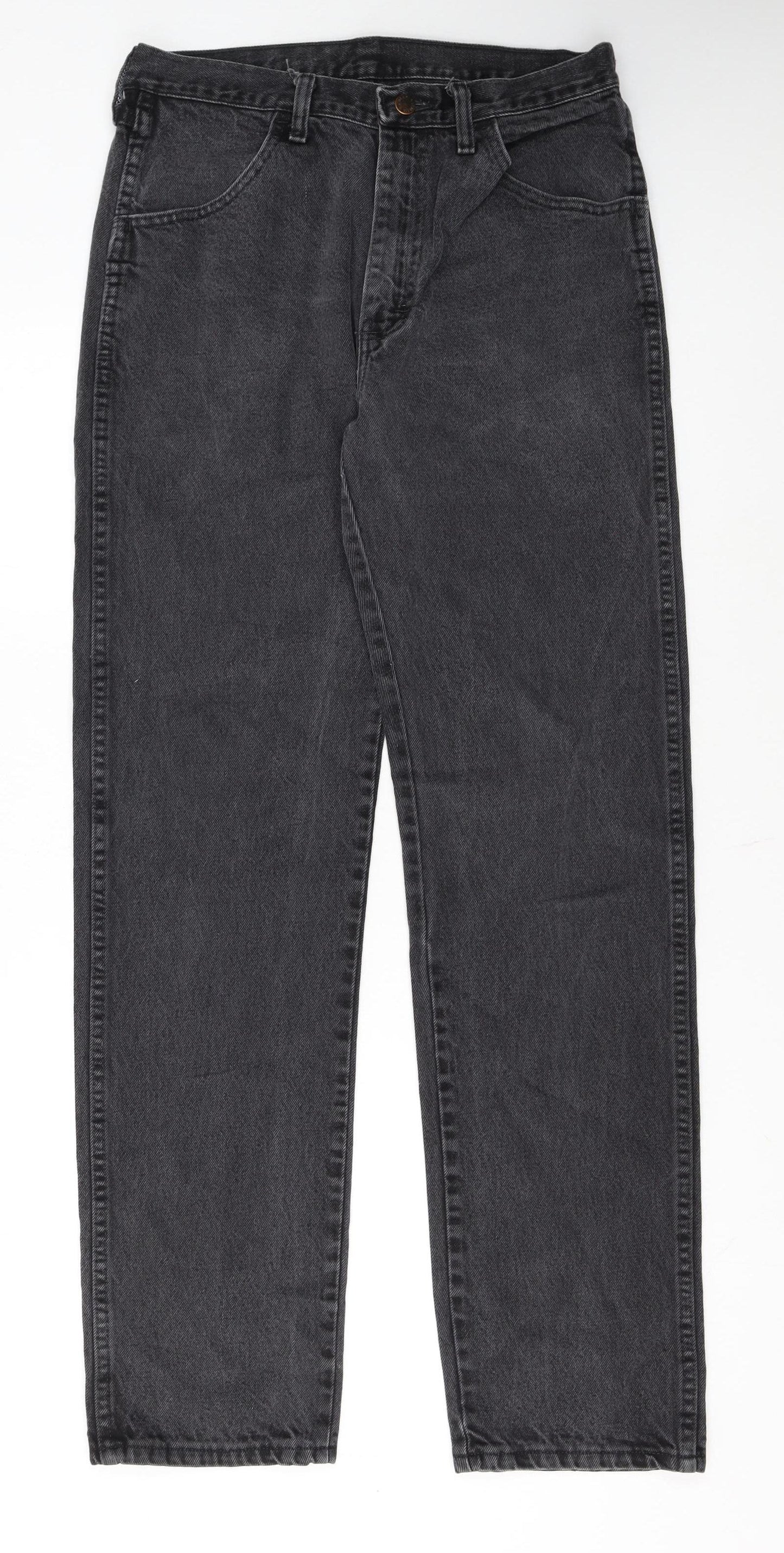 Rustler Men’s Black Straight Leg Denim Jeans 32x34 Regular Fit