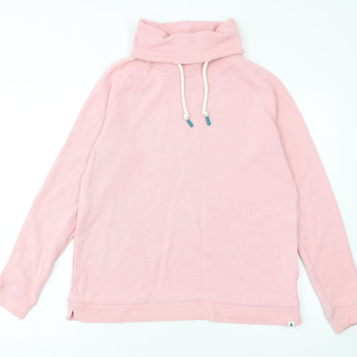 Joules Womens Pink Pullover Hoodie Size 14 Cotton Blend