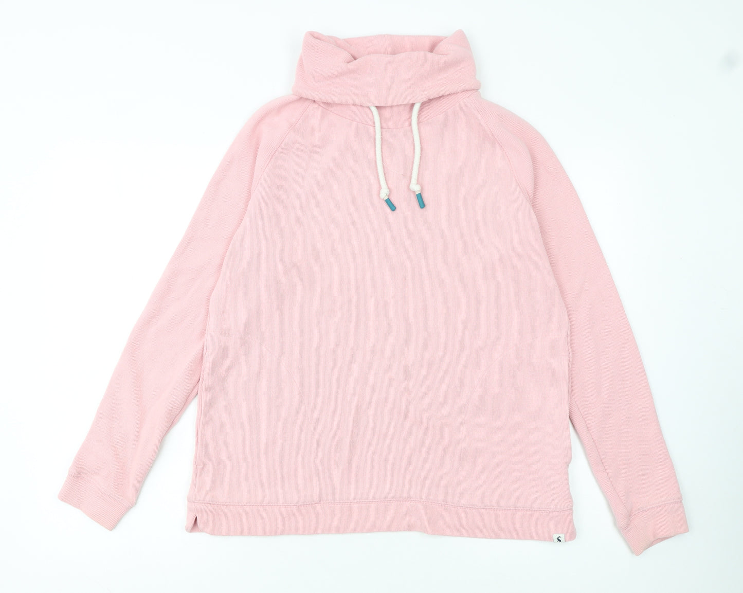 Joules Womens Pink Pullover Hoodie Size 14 Cotton Blend