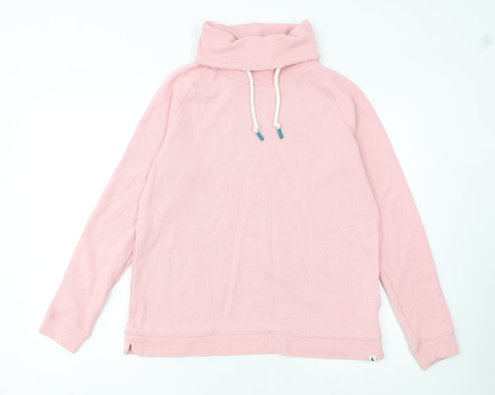 Joules Womens Pink Pullover Hoodie Size 14 Cotton Blend