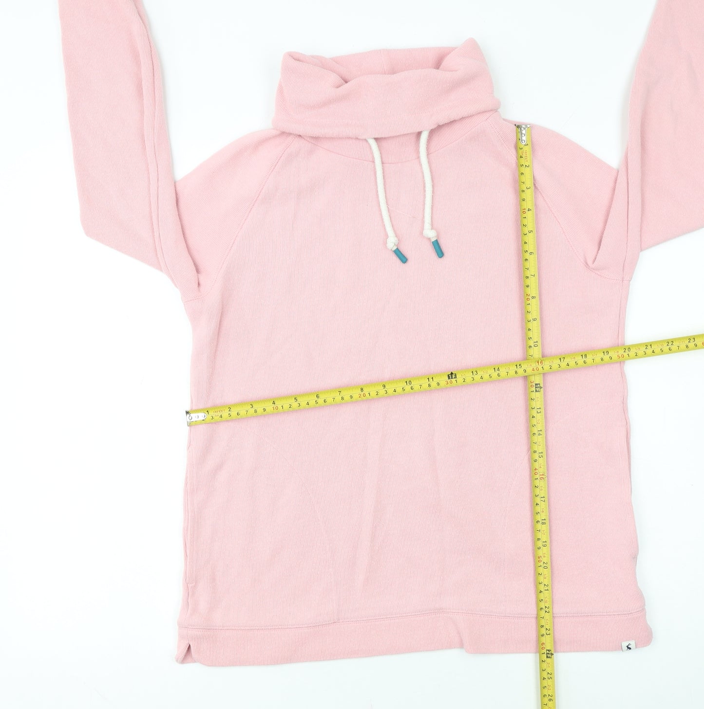 Joules Womens Pink Pullover Hoodie Size 14 Cotton Blend
