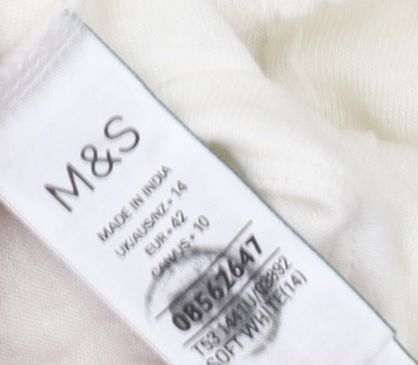 Marks and Spencer Women Ivory Sleeveless Pleated Blouse Size 14