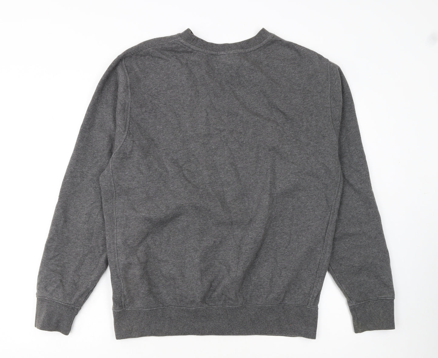 Nike Men's Grey Just Do It Pullover Sweatshirt M Regular Fit