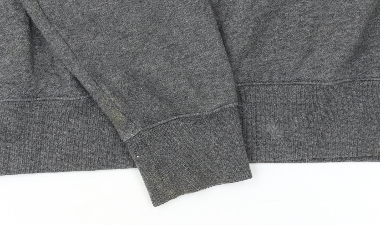 Nike Men's Grey Just Do It Pullover Sweatshirt M Regular Fit