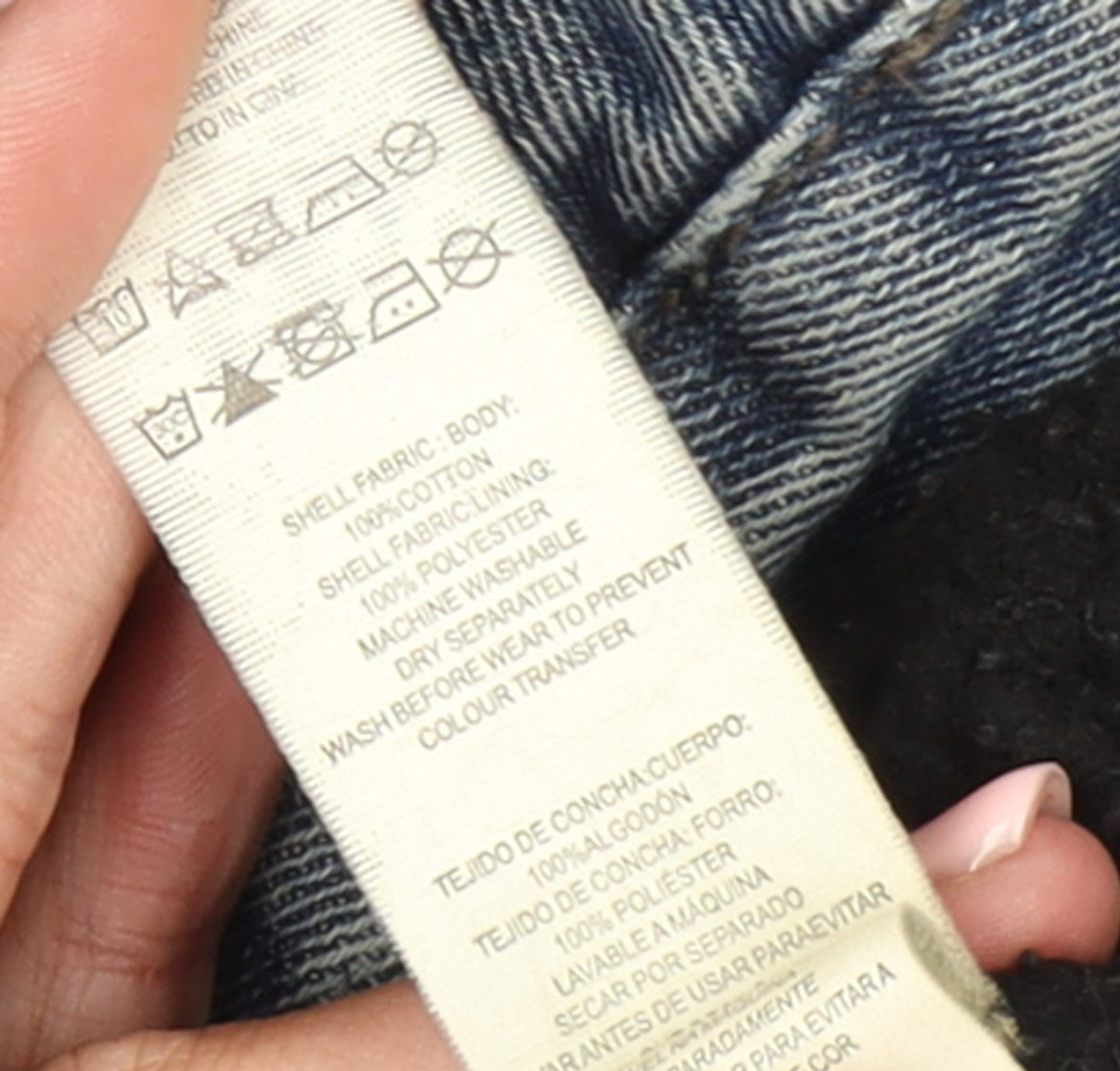 Denim Co Men's Blue Sherpa Lined Denim Jacket Size M