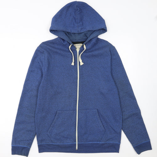 Burton Menswear London Mens Blue Full Zip Hoodie Size M