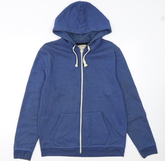 Burton Menswear London Mens Blue Full Zip Hoodie Size M