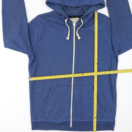 Burton Menswear London Mens Blue Full Zip Hoodie Size M