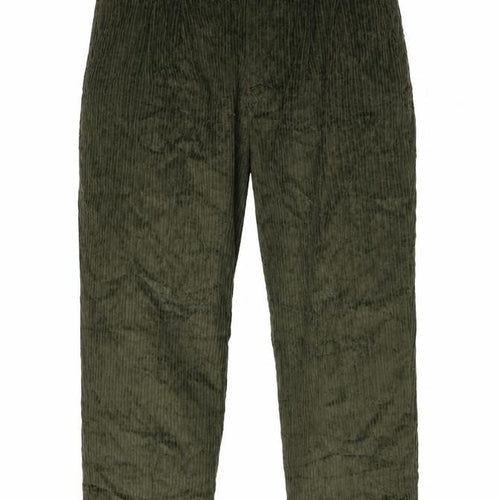 Club Montana Men’s Green Corduroy Pleated Trousers 40W 33L Regular Fit