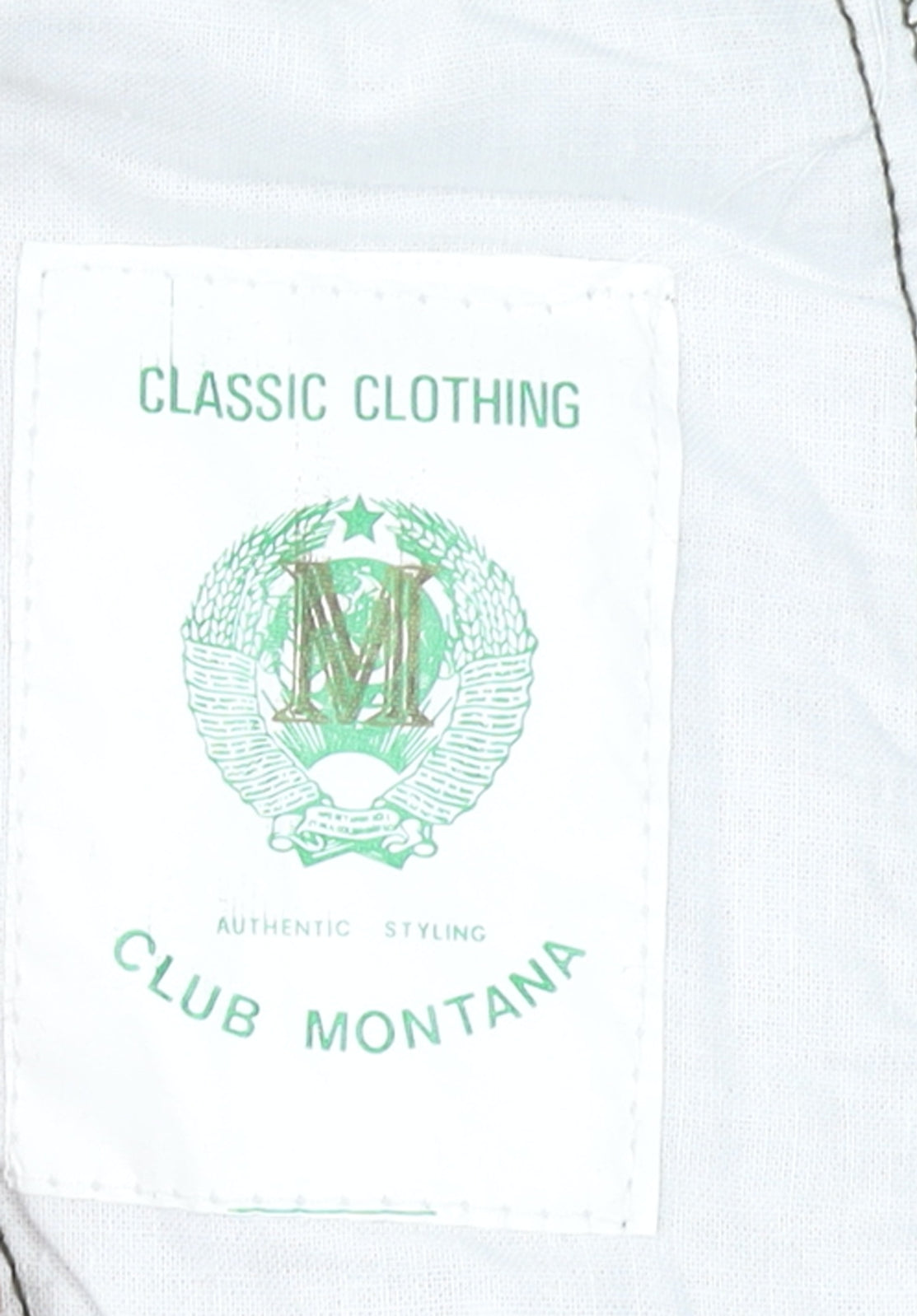 Club Montana Men’s Green Corduroy Pleated Trousers 40W 33L Regular Fit