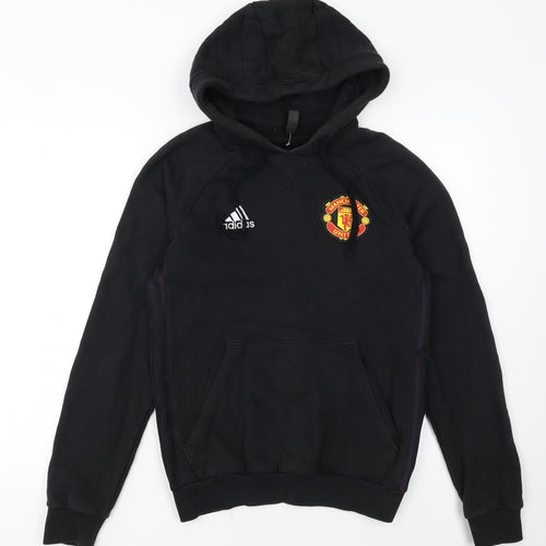 adidas Men’s Black Manchester United Pullover Hoodie XS