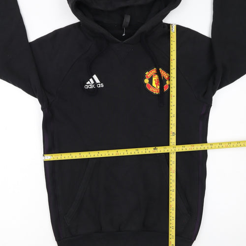 adidas Men’s Black Manchester United Pullover Hoodie XS