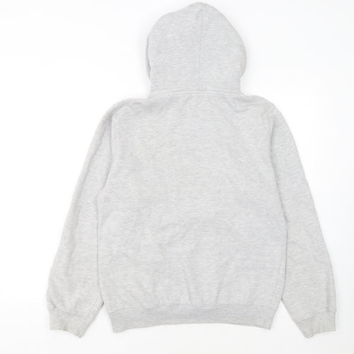 Hard Rock Cafe Men's Grey Pullover Hoodie Medium Music Logo Sweatshirt