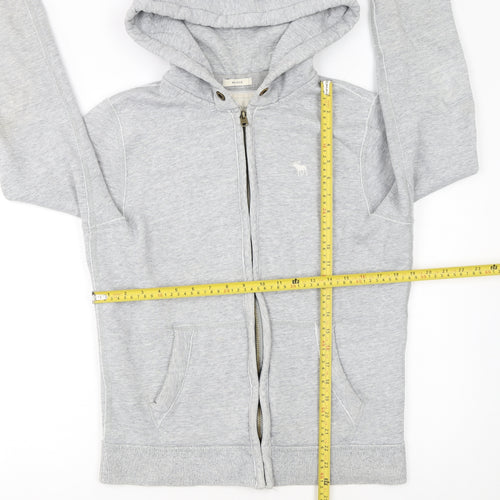 Abercrombie & Fitch Men’s Grey Full Zip Hoodie Size S
