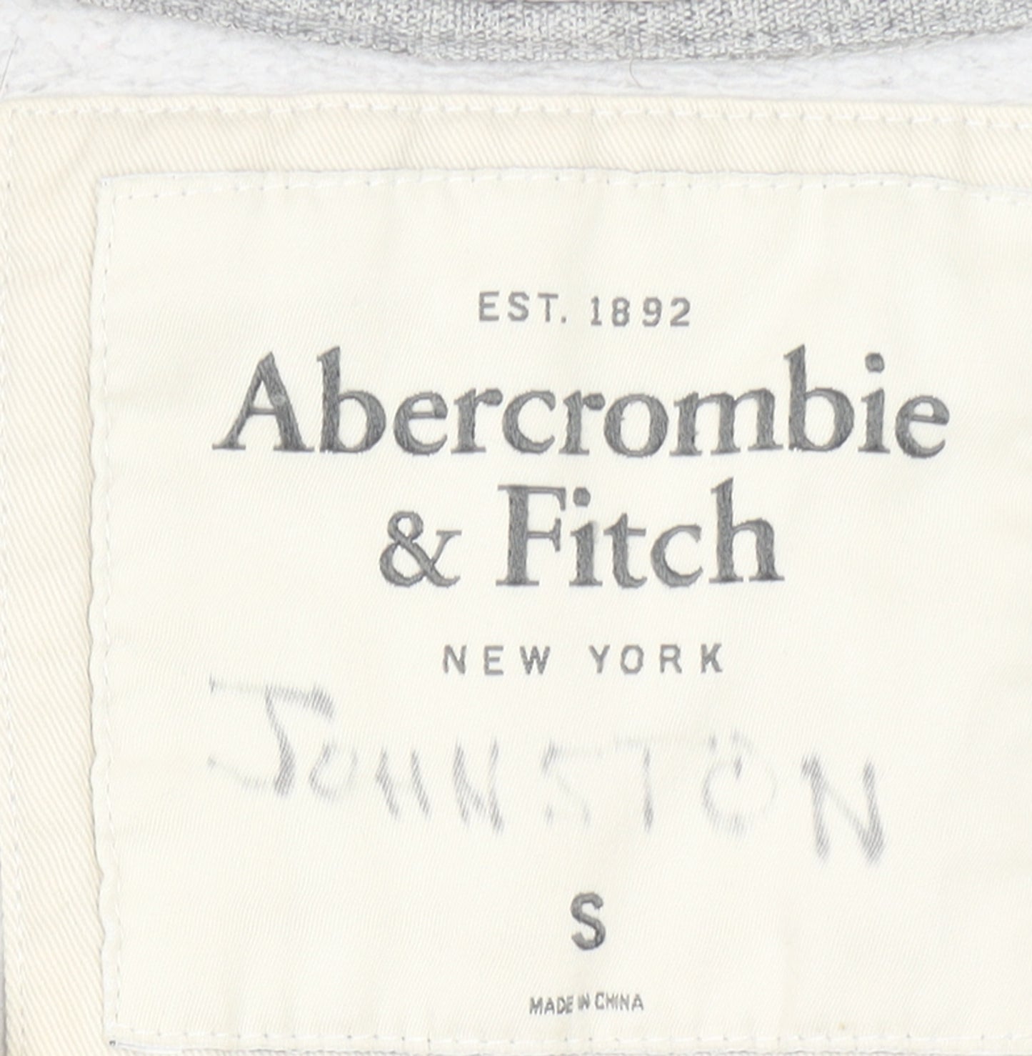 Abercrombie & Fitch Men’s Grey Full Zip Hoodie Size S