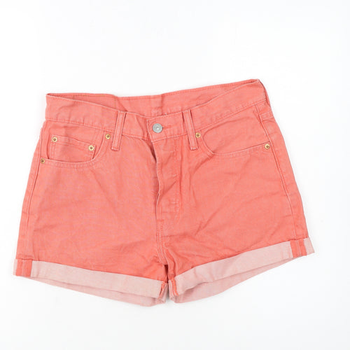 Levi's Women's Pink 501 High Rise Cut-Off Denim Shorts Size 12