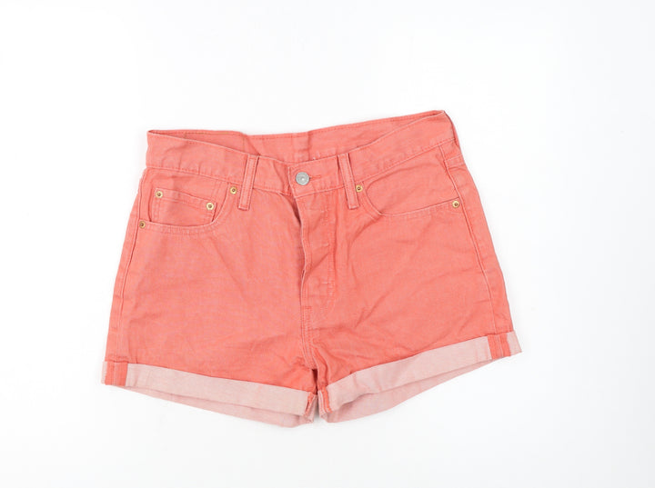 Levi's Women's Pink 501 High Rise Cut-Off Denim Shorts Size 12