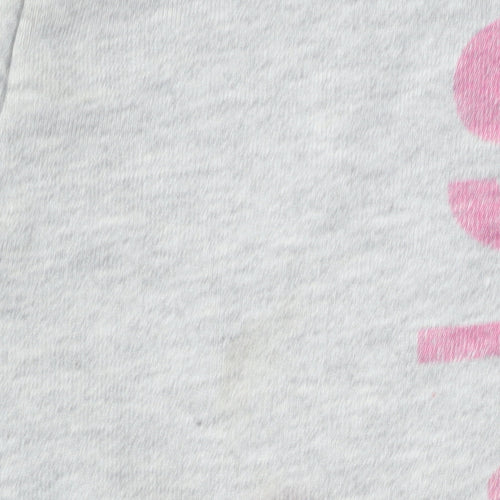 Superdry Women's Grey Pink Logo Pullover Sweatshirt Size S