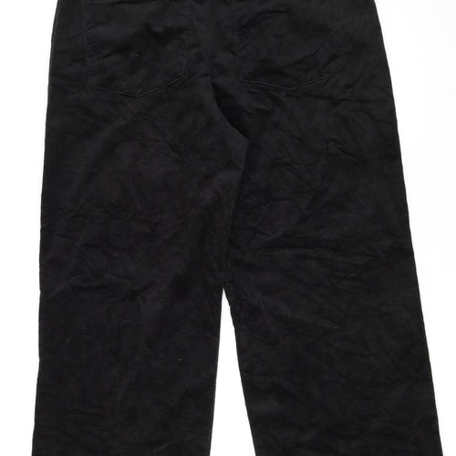 Marks and Spencer Women’s Black Corduroy Chino Trousers Size 18