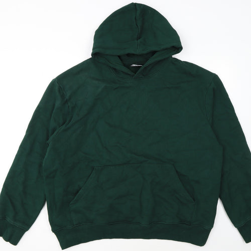 ASOS Design Men's Green 2XL Pullover Hoodie Cotton Fleece