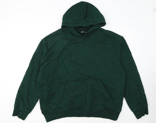 ASOS Design Men's Green 2XL Pullover Hoodie Cotton Fleece