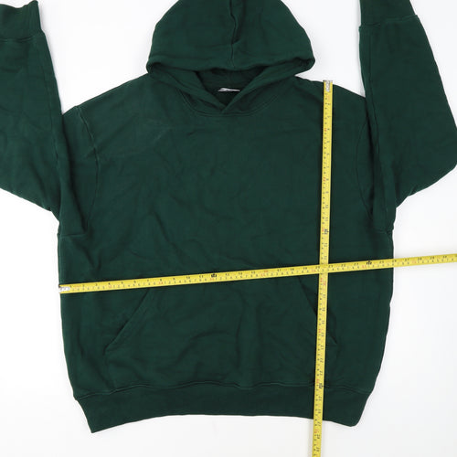 ASOS Design Men's Green 2XL Pullover Hoodie Cotton Fleece