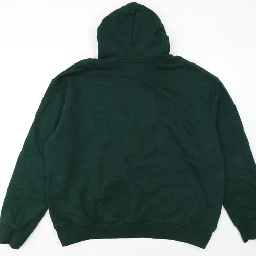 ASOS Design Men's Green 2XL Pullover Hoodie Cotton Fleece