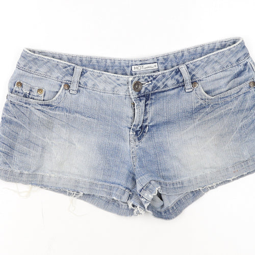 Hot Options Women's Blue Denim Cut-Off Shorts Size 12