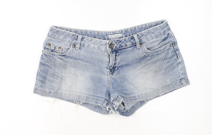 Hot Options Women's Blue Denim Cut-Off Shorts Size 12