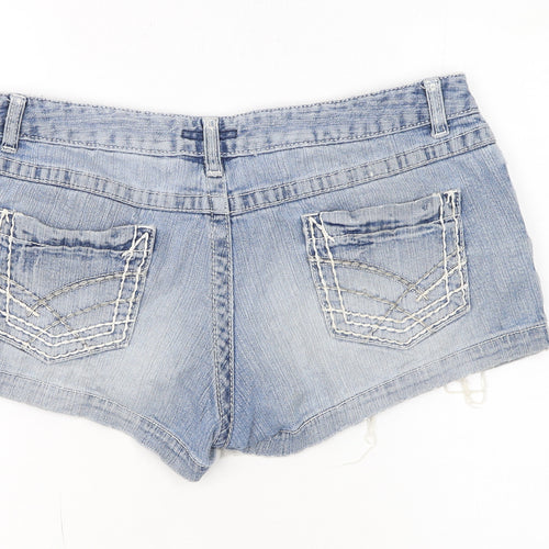 Hot Options Women's Blue Denim Cut-Off Shorts Size 12