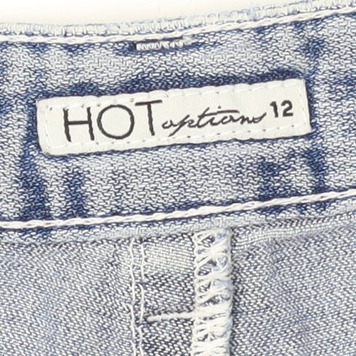 Hot Options Women's Blue Denim Cut-Off Shorts Size 12