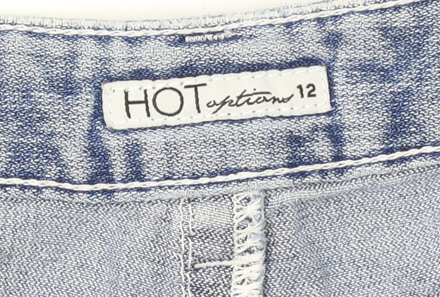 Hot Options Women's Blue Denim Cut-Off Shorts Size 12
