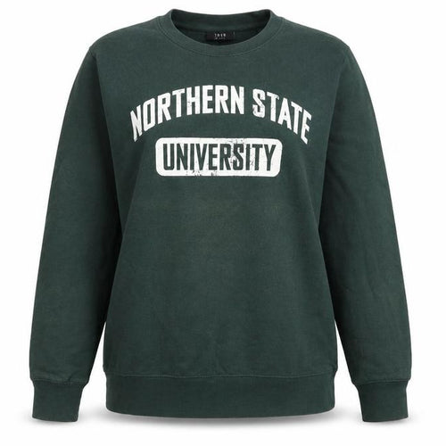 SMOG Women’s Green Northern State University Regular Fit Sweatshirt L