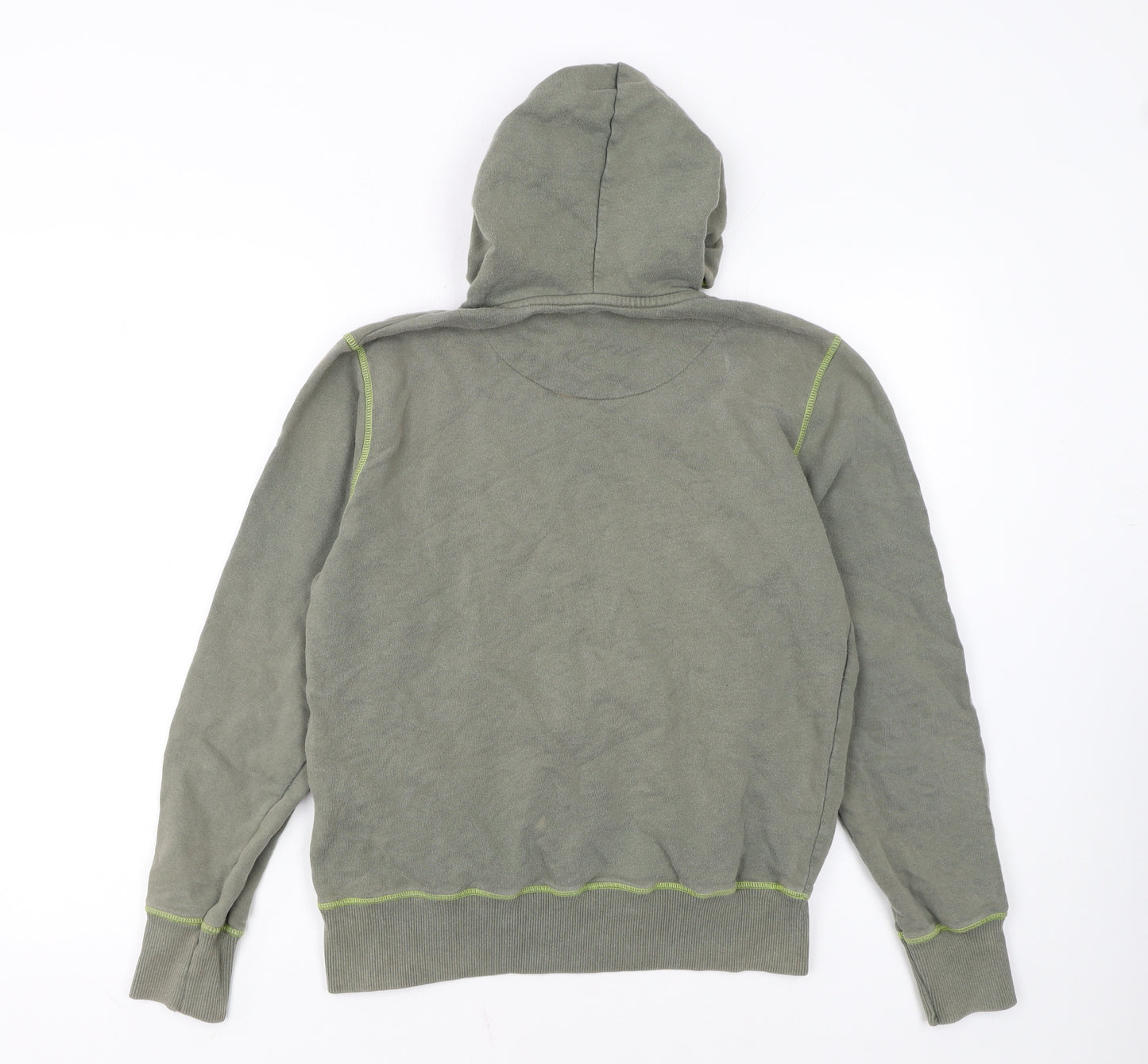 Lambretta Men's Green Pullover Hoodie Small Cotton Casual Top