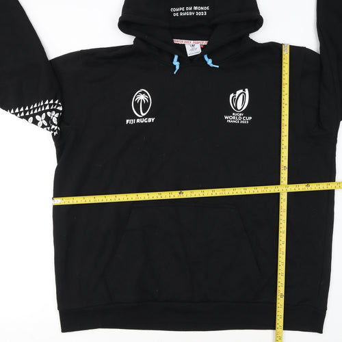 Rugby World Cup France 2023 Fiji Rugby Black 3XL Men's Pullover Hoodie