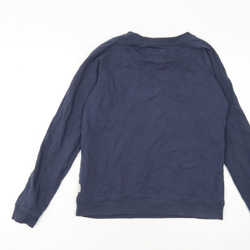 Fat Face Womens Navy Weekend Graphic Cotton Sweatshirt UK 6