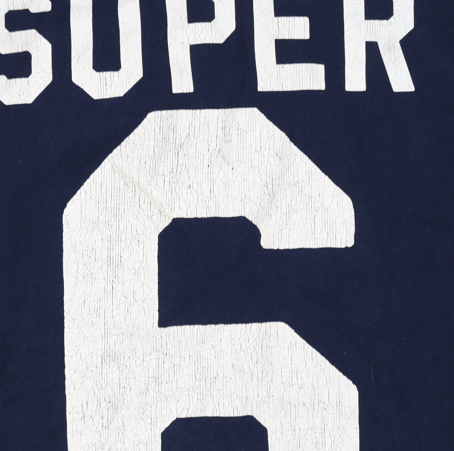 Superdry Men's Blue Pullover Hoodie L Logo Graphic Cotton Blend