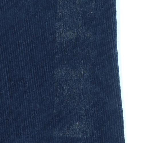 IZOD Men's Blue Corduroy Straight Trousers 34x32