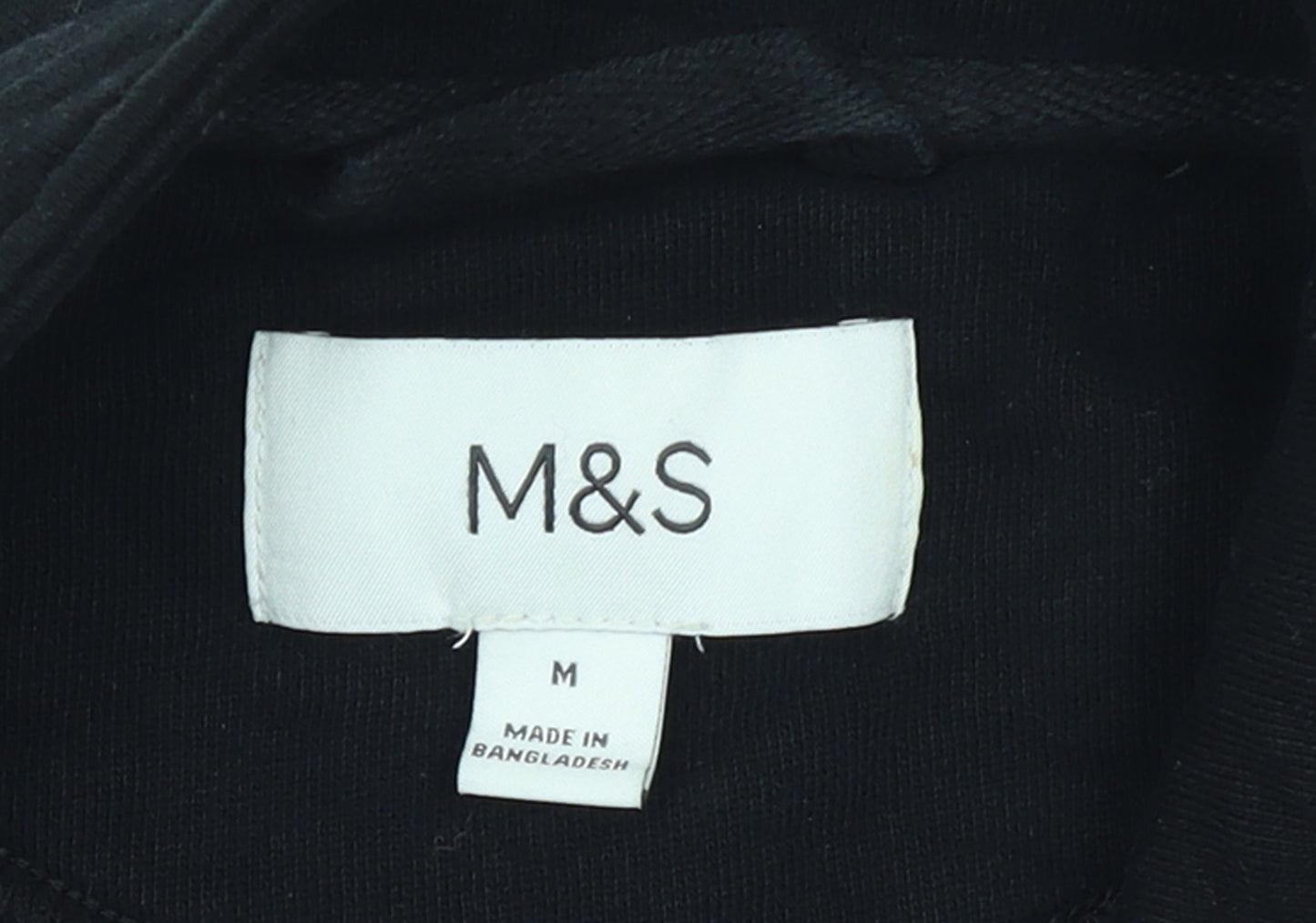 Marks and Spencer Men's Black M Basic Full Zip Fleece Jacket