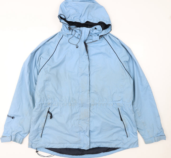 Peter Storm Men's Blue Waterproof Hooded Rain Jacket Size L